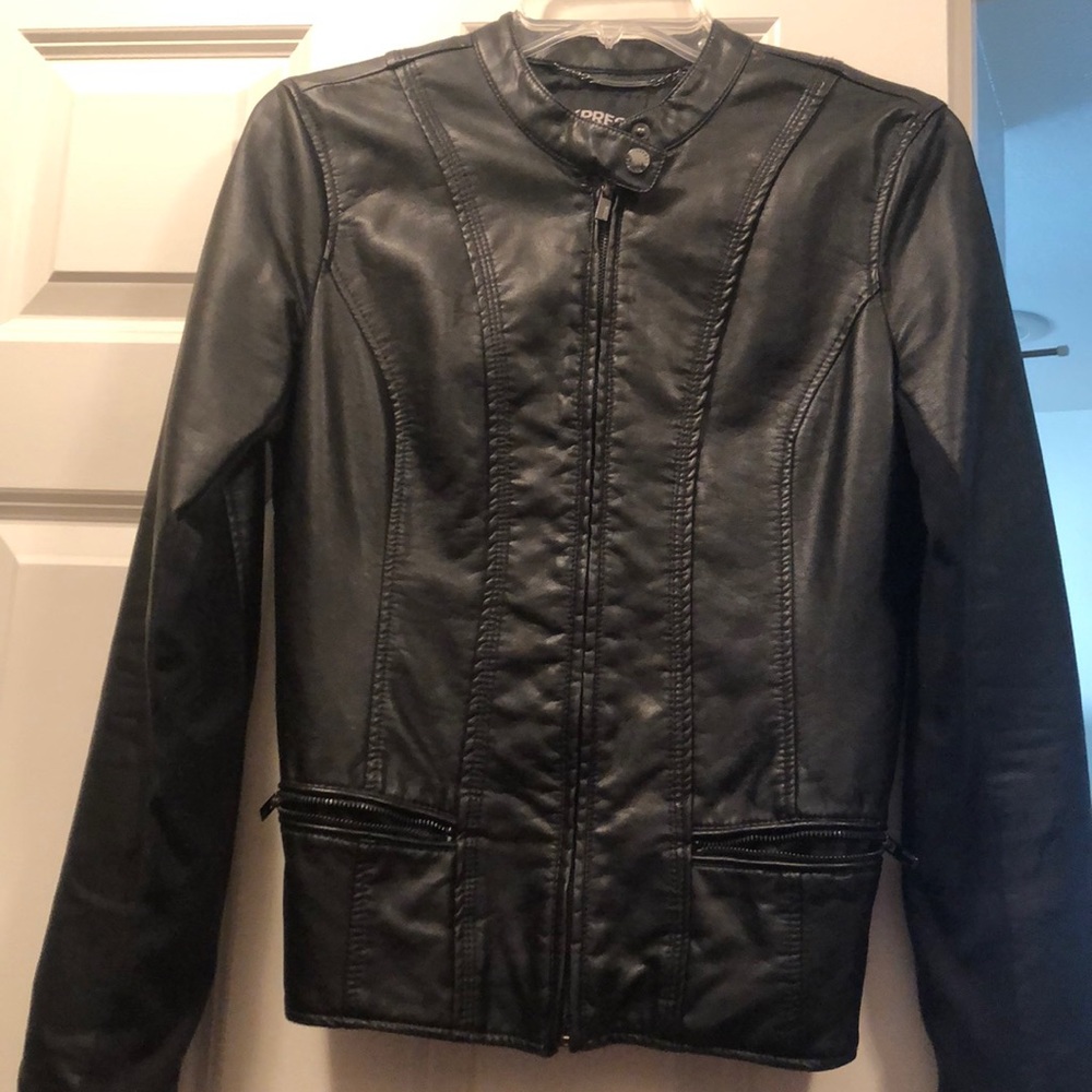 Faux leather jacket